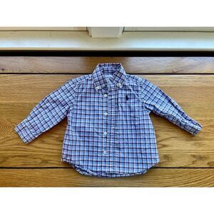 VGUC Ralph Lauren Baby boy button up shirt 9m